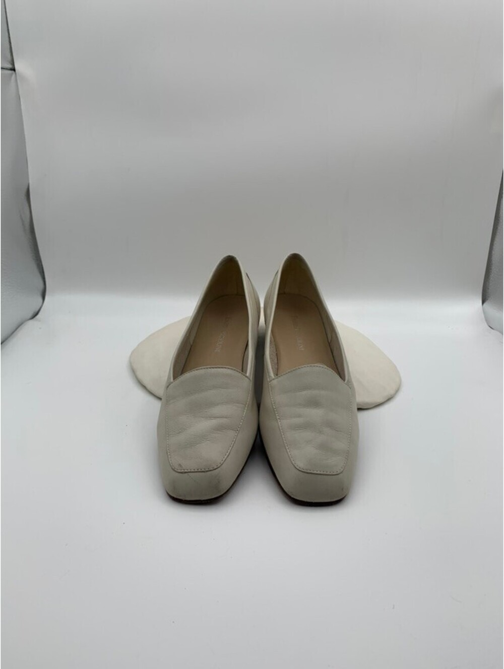 Enzo Angliolini Liberty Leather Loafers Off White Cream Size 6.5 Medium